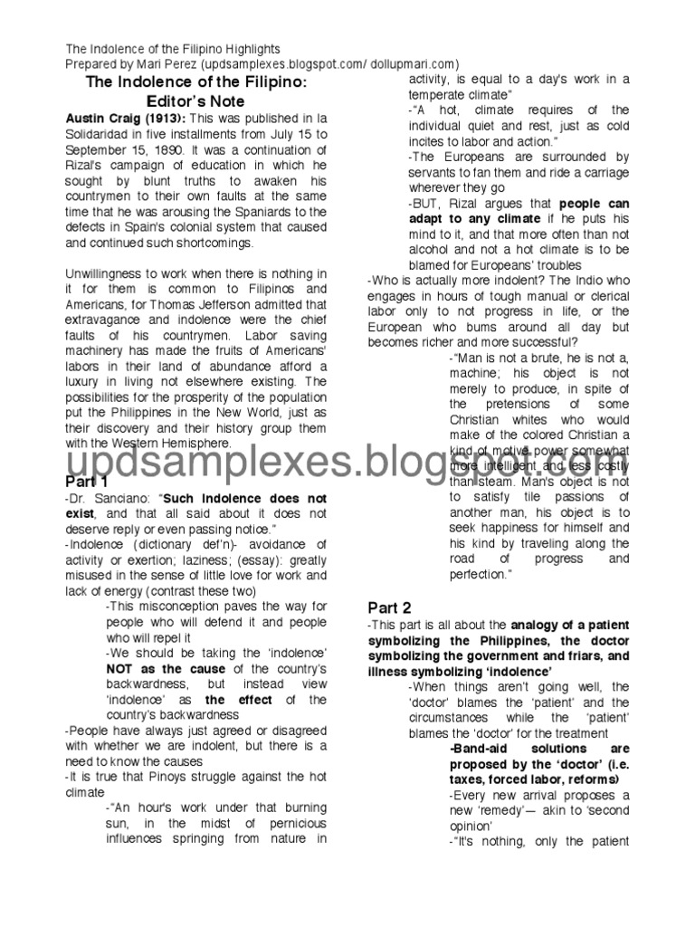 Solidarity and Indolence in the Philippines | PDF | Philippines ...