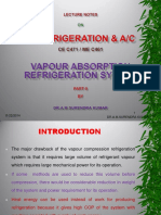 Vapour Absorption Refrigeration