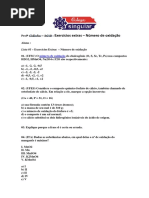 - Exercícios Extras - Número de Oxidação- 3c13