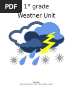 First Grade Weatherunit 1