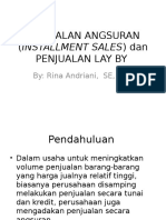 PENJUALAN ANGSURAN Dan PENJUALAN LAY BY