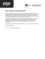 Tips en Voorbeelden Voor Een Goed Curriculum Vitae CV Voor HBO en WO Functies 2