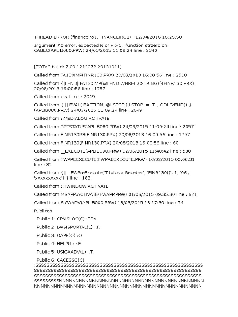 Erro Log | PDF | Business