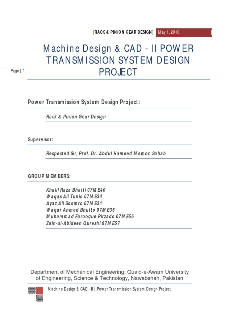 Gear Design | PDF | Gear | Steel