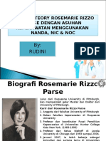 APLIKASI TEORY ROSEMARIE RIZZO PARSE DENGAN ASUHAN KEPERAWATAN MENGGUNAKAN NANDA, NIC & NOC