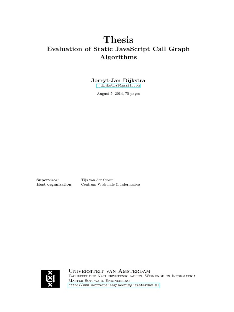 Evaluation of Static Javascript Call Graph Algorithms | PDF | Parameter ...