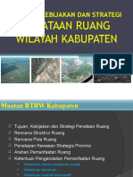 Penyusunan Tujuan Kebijakan & Strategi RTRW Kabupaten