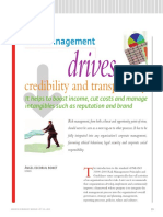 Risk Management: Credibility and Transparency