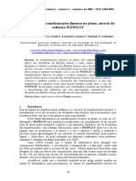 Explorando as Transformações Lineares No Plano, Através Do Software WINPLOT