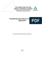 Transformações Lineares No Plano e Aplicações PDF