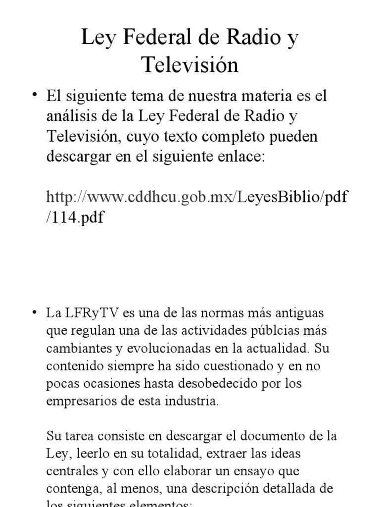 Legislación de Los Medios Tema 3