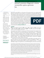 NMO Neurology Diagnostic Criteria