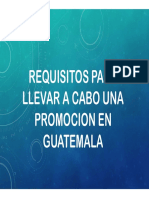 Requisitos para Una Promocion en Guatemala