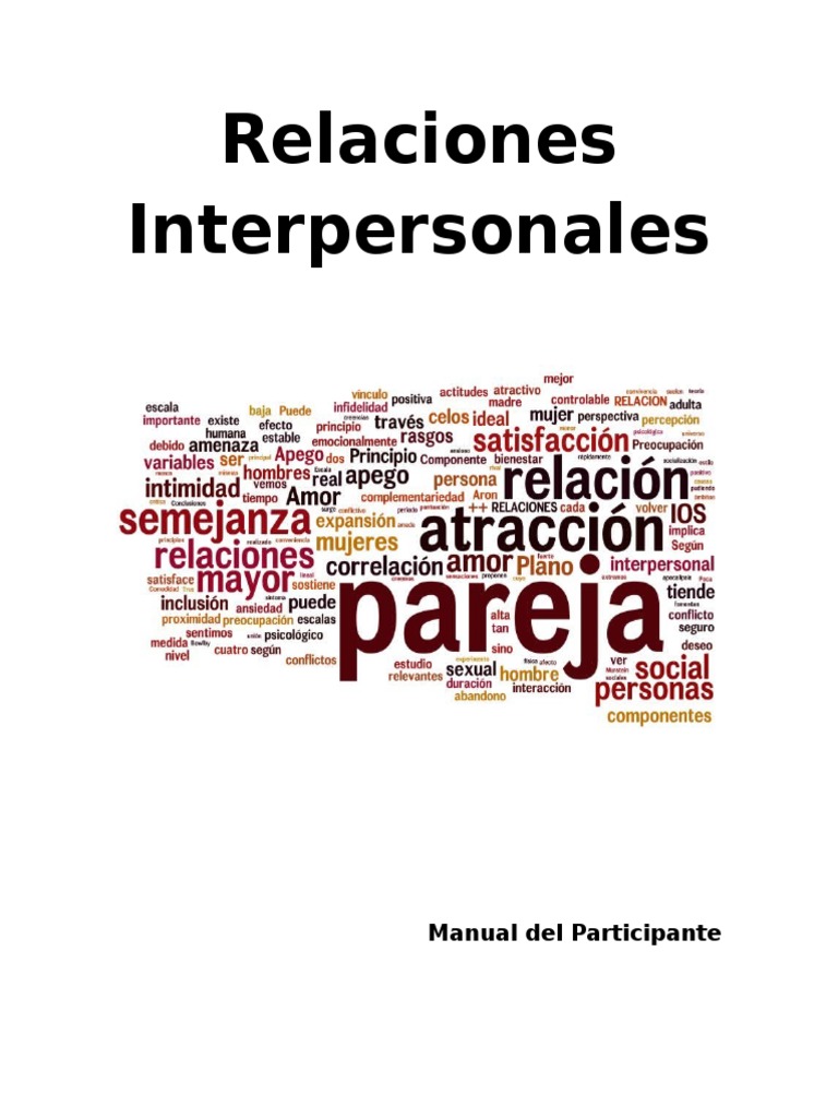 Relaciones Interpersonales | PDF | Comunicación | Las emociones