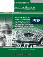 DOD OIG Repot 2015-77 - SOCOM Special Operations-Peculiar Programs - Redacted