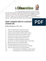 Shall I Compare Thee To A Summer's Day? (Sonnet 18) : Interpret His Poem Line-By-Line Annotate 5 Comments