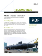 Nuclear Submarines: What Is A Nuclear Submarine?