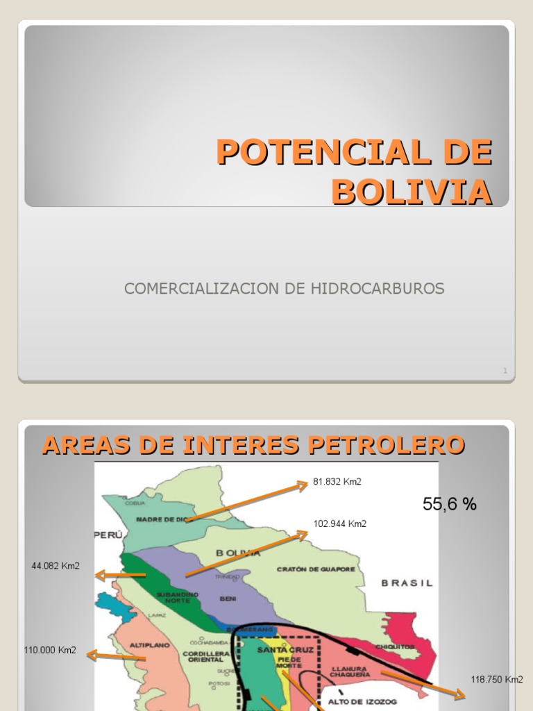 Mapa de Hidrocarburos en Bolivia | PDF | Combustibles fósiles | Gas natural