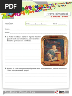 2012 5o Ano Prova Bimestral 2 Caderno 2 Historia