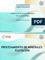 Flotación de minerales: conceptos generales y variables del proceso