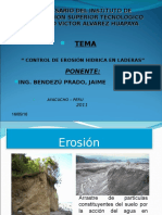 Control de Erosion Hidrica en Laderas