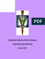 Class of 2017 AVDT Credentials Packet