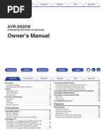 Download Denon Avr-S920W Manual by jmolway6858 SN312830990 doc pdf