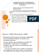 Didáctica de las Matemáticas como saber científico