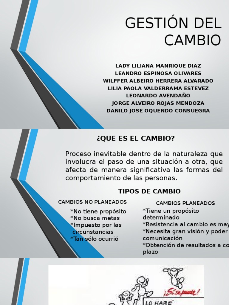 Gestión Efectiva del Cambio Organizacional | PDF | Temor | Las emociones