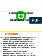 Penerapan Norma Kesehatan Kerja