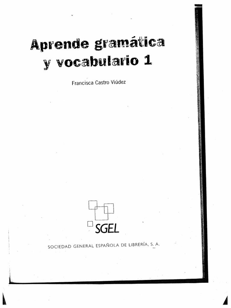 Aprende Gramática 1 (Revisión A1) PDF | PDF