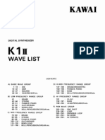 K1-II_Waveform_List