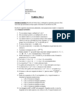 Tarea I, I Parcial MM-314