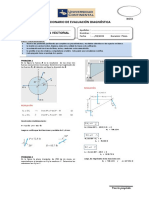 Solucionario 2015 - II Examen de Diagnóstico Mecánica Vectorial