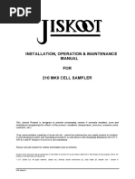 Installation, Operation & Maintenance Manual FOR 210 Mkii Cell Sampler