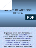 4. Niveles de Atención Medica