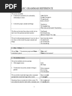 Grammar Sheets