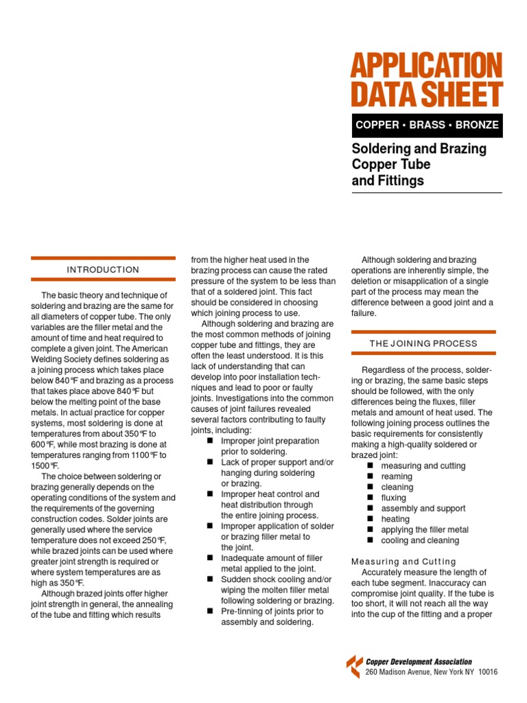 Soldering and Brazing PDF Soldering Solder