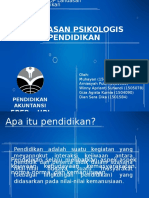 Landasan Psikologis Pendidikan