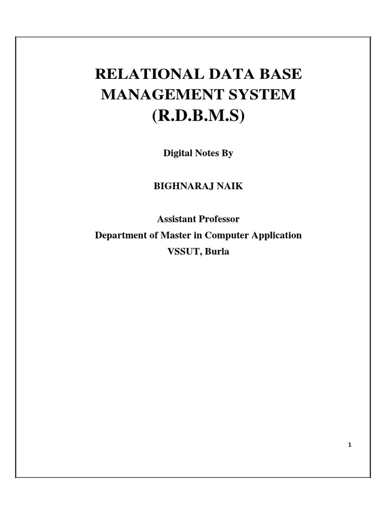 DBMS Syllabus for MCA 4th Semester | PDF | Database Index | File System