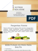 Ppt Nutrisi Pada Anak