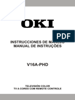 Manual TV Oki V16a PHD