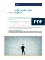 The Need to Lead in Data and Analytics