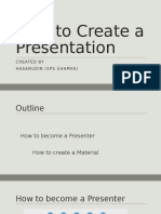 How To Create A Presentation (Basic)