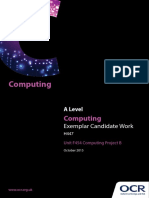COMPUTING PROJECT EXEMPLAR - CANDIDATE WORK