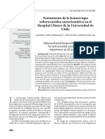 Tratamiento de La Hemorragia Subaracnoidea Aneurismática en El Hospital Clínico de La Universidad de Chile