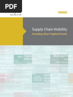 Supply Chain Visibility Avoiding Short Sighted Goals Paper Kinaxis PDF