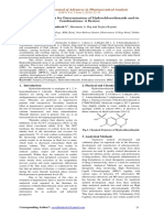 2015 - Analytical Techniques For Determination of Hydrochlorothiazide and Its Combinations