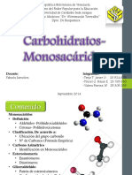 Metabolismo de Carbohidratos - Monosacáridos