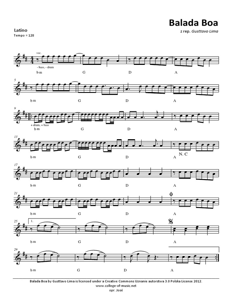 Balada Boa - Gusttavo Lima | PDF
